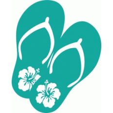 flip flops stencil