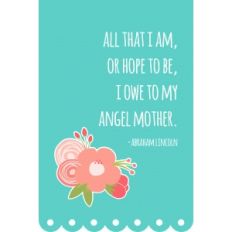 4x6 mother's day quote – angel mother