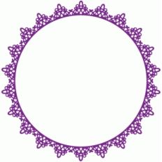 doily lace frame