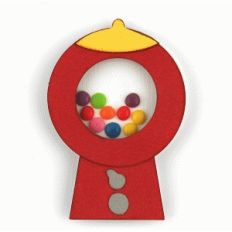 3d shaker embellishment: gumball machine