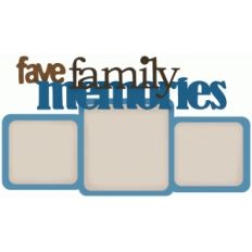 fave family memories frame
