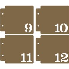 numbered mini album 9-12