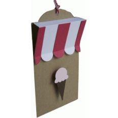 ice cream parlor gift tag