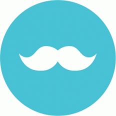 mustache circle