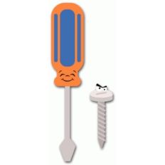 flathead screwdriver and screw