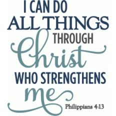 i can do all things through christ phrase