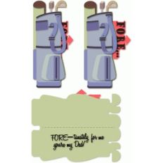 golf bag card “fore” father’s day