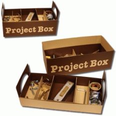 3d project box with tray