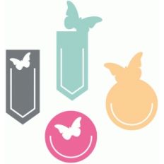 set of butterfly paperclips