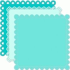 12x12 square doily eyelet edge set
