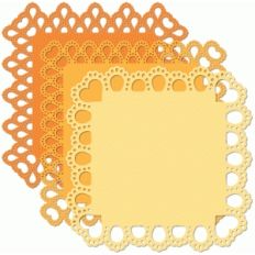 12x12 square doily eyelet edge set