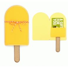 gift card holder: popsicle