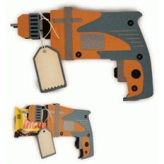 power drill shaped candy wrap