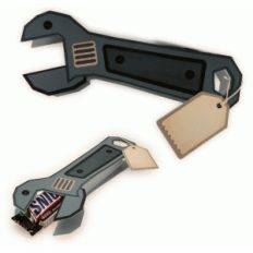 wrench shaped candy bar wrap