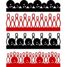 bowling borders set