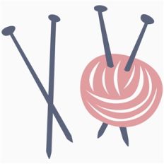 knitting needles and yarn