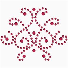 rhinestone damask