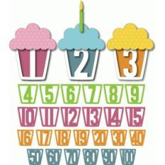 cupcake alphabet - numbers