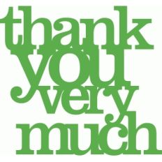 'thank you very much' phrase