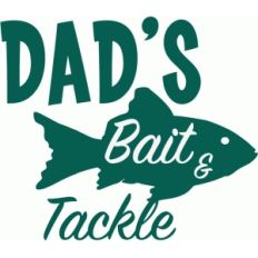 customizable bait and tackle vinyl sign