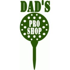 customizable golf pro shop vinyl sign