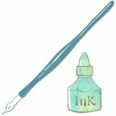 ink bottle and pen pnc