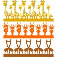 giraffe borders set