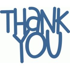 thank you - handwritten phrase