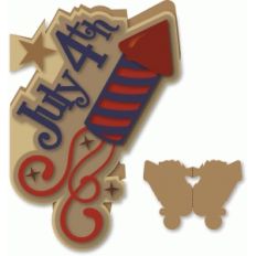 rocket july 4th a7 shaped card