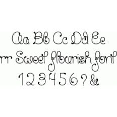 rr sweet flourish font