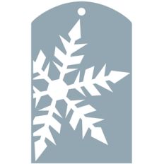 snowflake tag