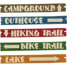 outdoor camping signs