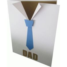shirt and tie father's day card
