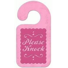 please knock door tag