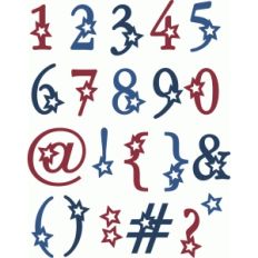star alphabet - numbers and punctuation