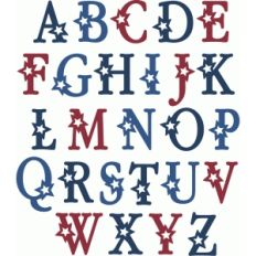 star alphabet- uppercase