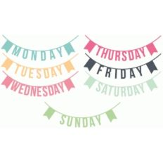 days of the week banners