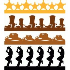 cowboy borders set