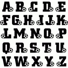 soccer and football alphabet