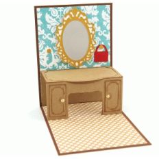 vanity pop up card