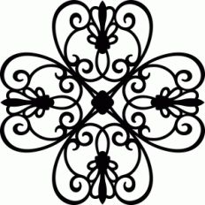 iron flower overlay