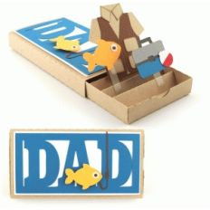 father's day dad fishing pop up drawer card