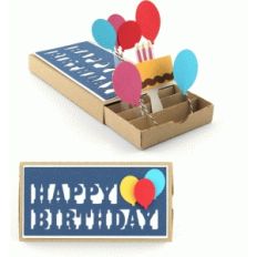 happy birthday pop up drawer card
