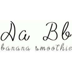 banana smoothie font