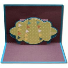 a2 pop up decorative bubble frame card