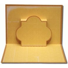 a2 pop up quatrefoil card