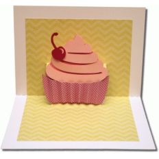 a7 pop up cupcake card