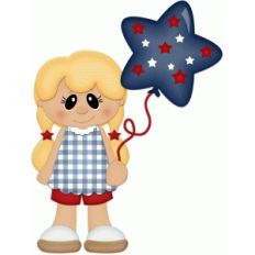 patriotic blonde girl w balloon pnc