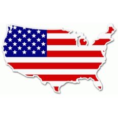 flag us map