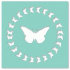 circle butterfly overlay